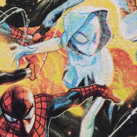 MARVEL Spider-Man Shirt L/XL 22x28 Into-The-Spider-Verse - Picture 7 of 11